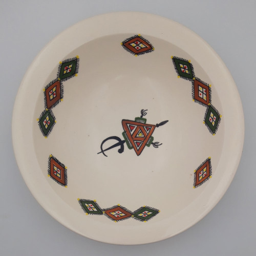 Plat Tebsi Sahel beige - D 33 cm