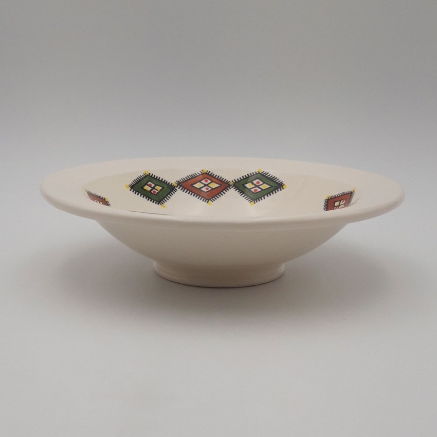 Lot de 6 assiettes Tebsi Sahel beige - D 23 cm