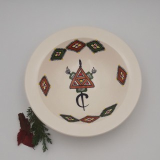 Assiette Tebsi Sahel beige - D 23 cm