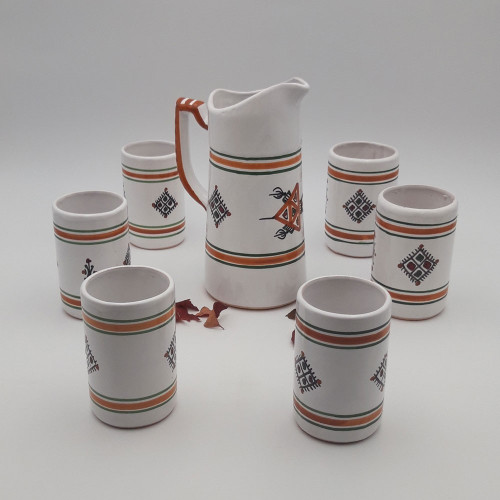 Service à boisson 6 personnes Khelel Beige