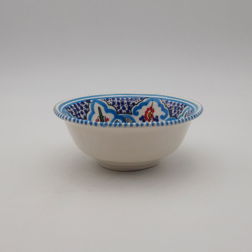 Coupelle Marocain Turquoise Liseré - D 15 cm