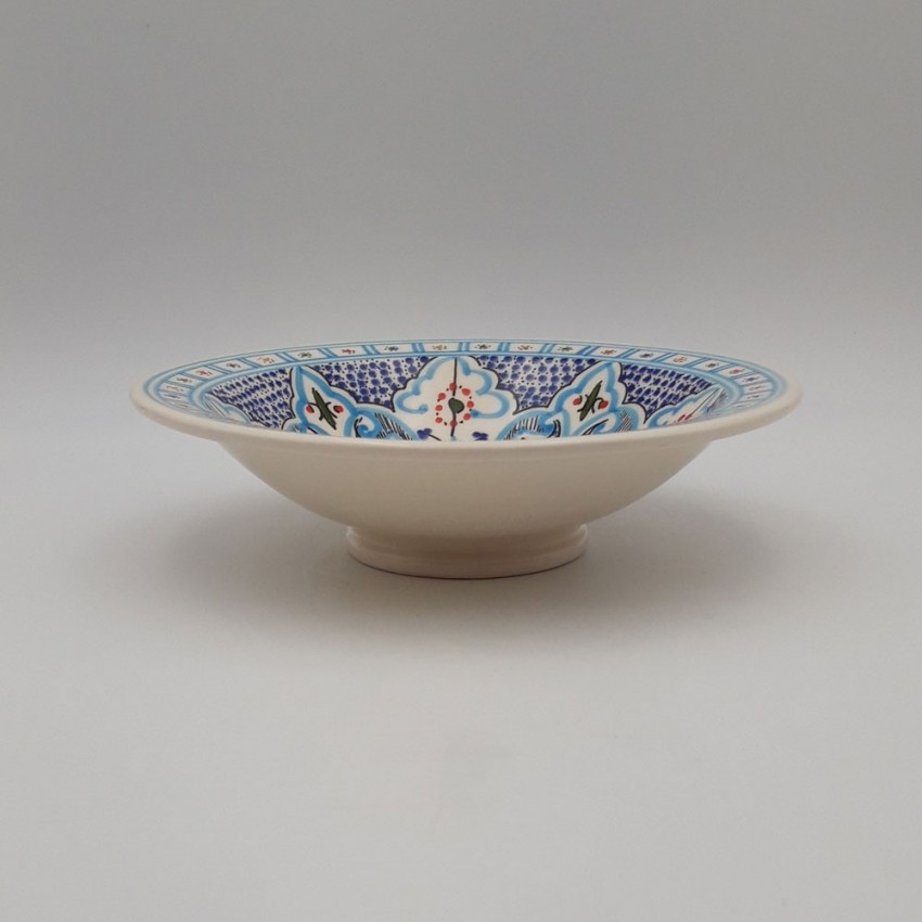 Lot de 6 assiettes Tebsi Marocain turquoise - D 23 cm