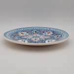 Assiette plate Marocain turquoise - D 28 cm