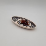 Plat ovale Marocain noir - L 20 cm