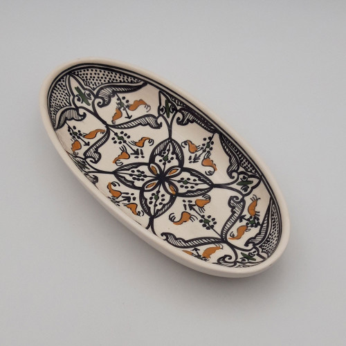 Plat ovale Marocain noir - L 30 cm 2