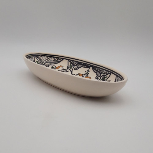 Plat ovale Marocain noir - L 30 cm