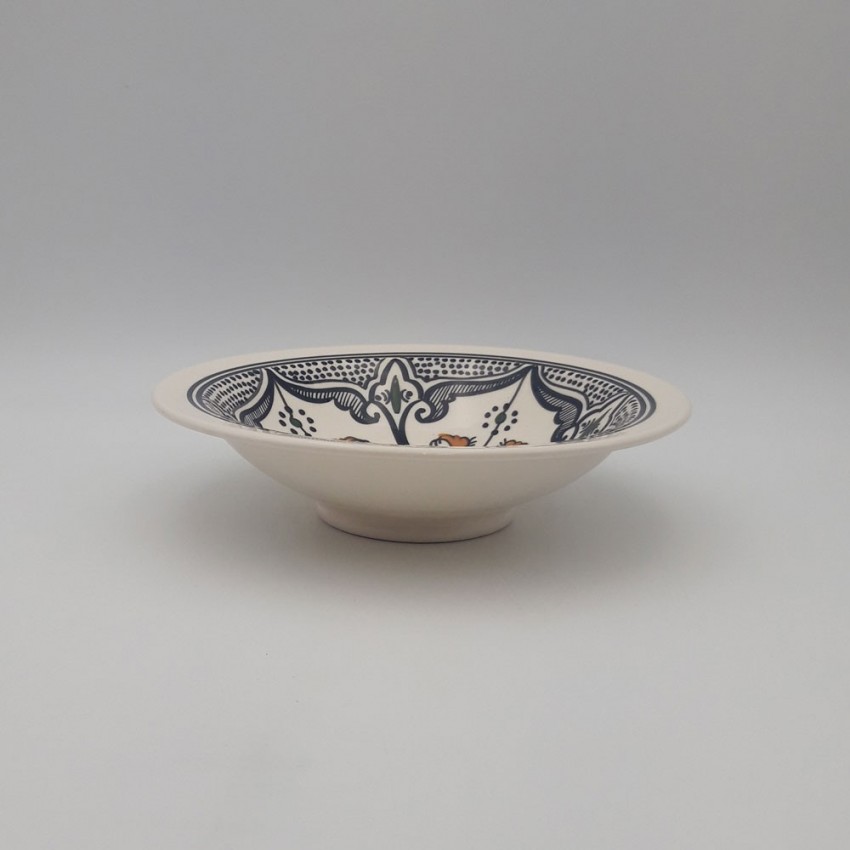 Assiette Tebsi Marocain noir - D 23 cm