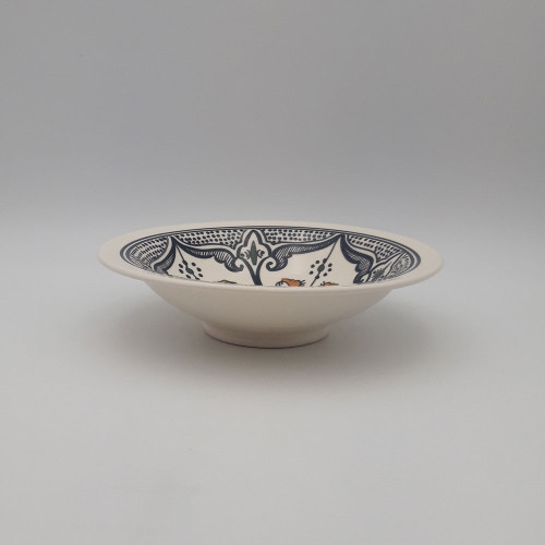 Assiette Tebsi Marocain noir - D 23 cm