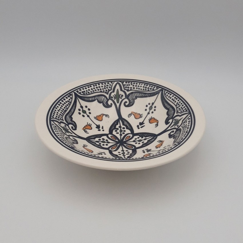 Assiette Tebsi Marocain noir - D 23 cm