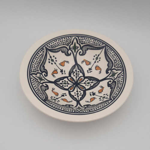 Plat Tebsi Marocain noir - D 27 cm