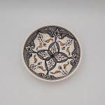 Assiette creuse forme jatte Marocain noir - D 20 cm