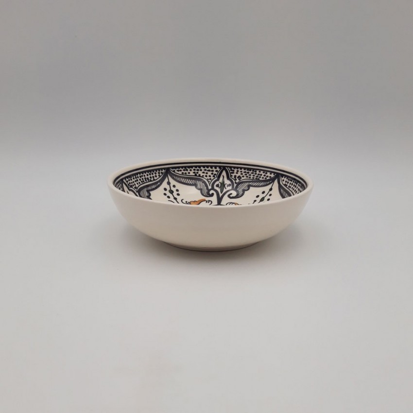 Lot de 6 assiettes creuses jatte Marocain noir - D 20 cm