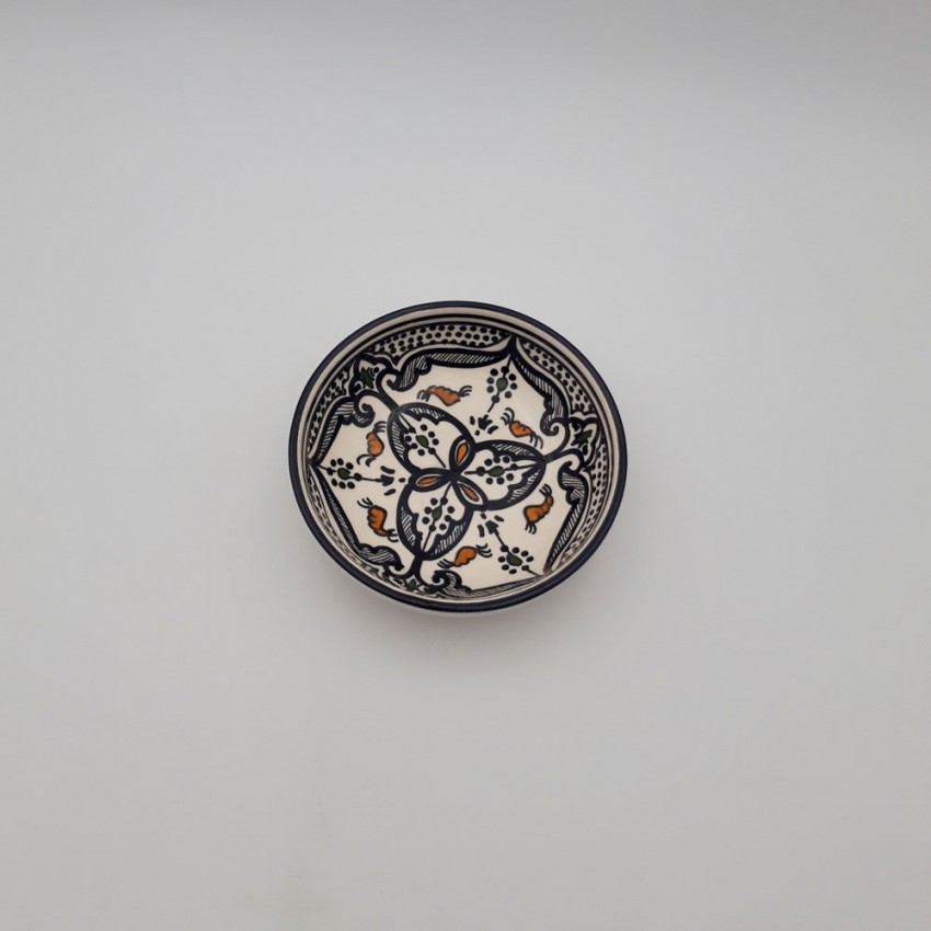 Coupelle jatte Marocain Noir Liseré - D 15 cm