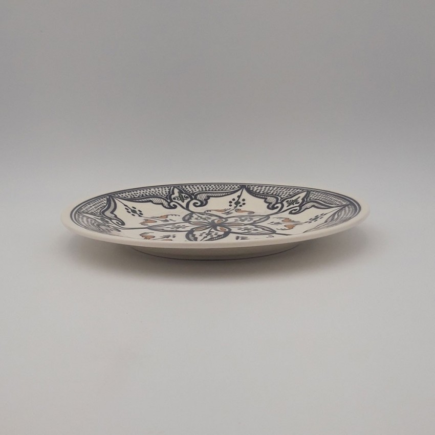 Assiette plate Marocain noir - D 24 cm