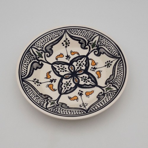 Assiette creuse Marocain noir - D 24 cm