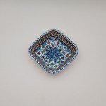 Plat carré Bakir Turquoise - L 16.5 cm