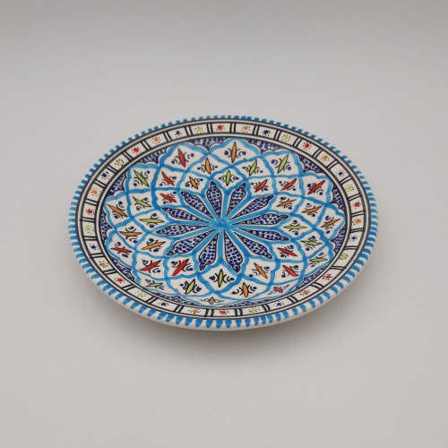Assiette plate Bakir turquoise - D 24 cm