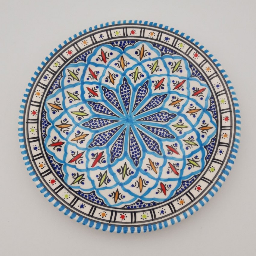 Assiette plate Bakir turquoise - D 28 c