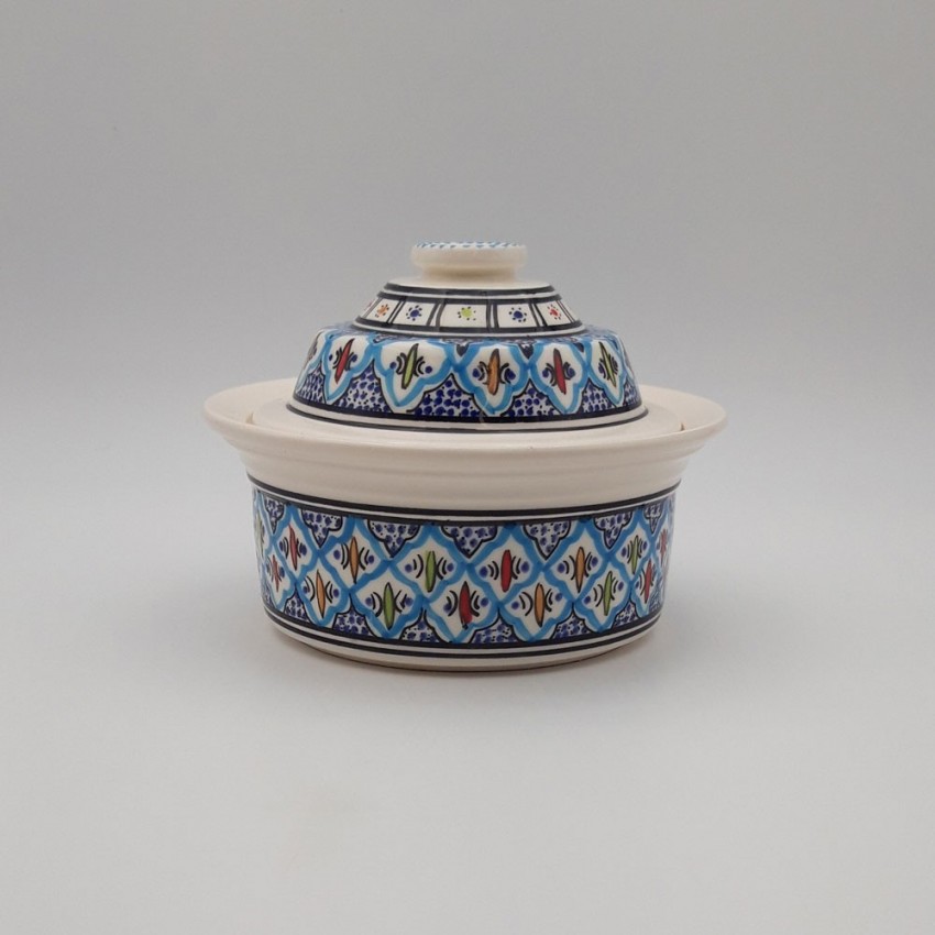 Cocotte Querouana Bakir turquoise - D 20 cm