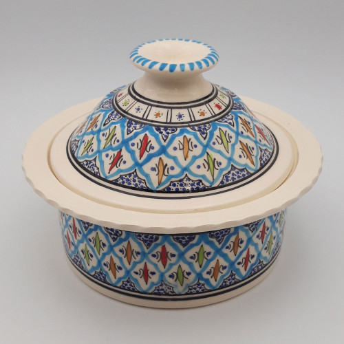 Cocotte Querouana Bakir turquoise - D 25 cm