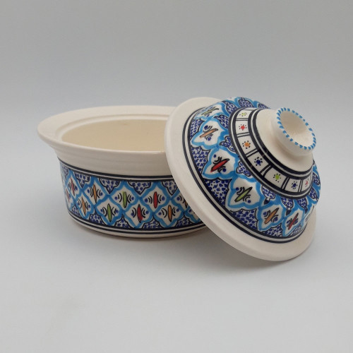 Cocotte Querouana Bakir turquoise - D 20 cm