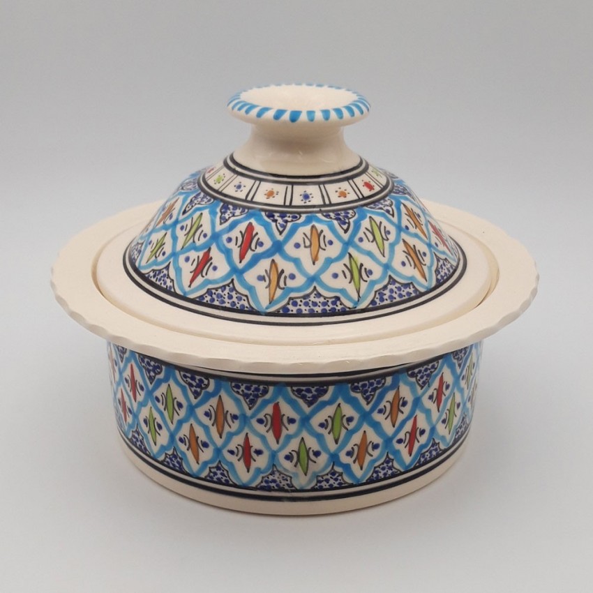 Cocotte Querouana Bakir turquoise - D 25 cm