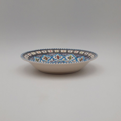 Assiette creuse Bakir turquoise - Diam 24 cm