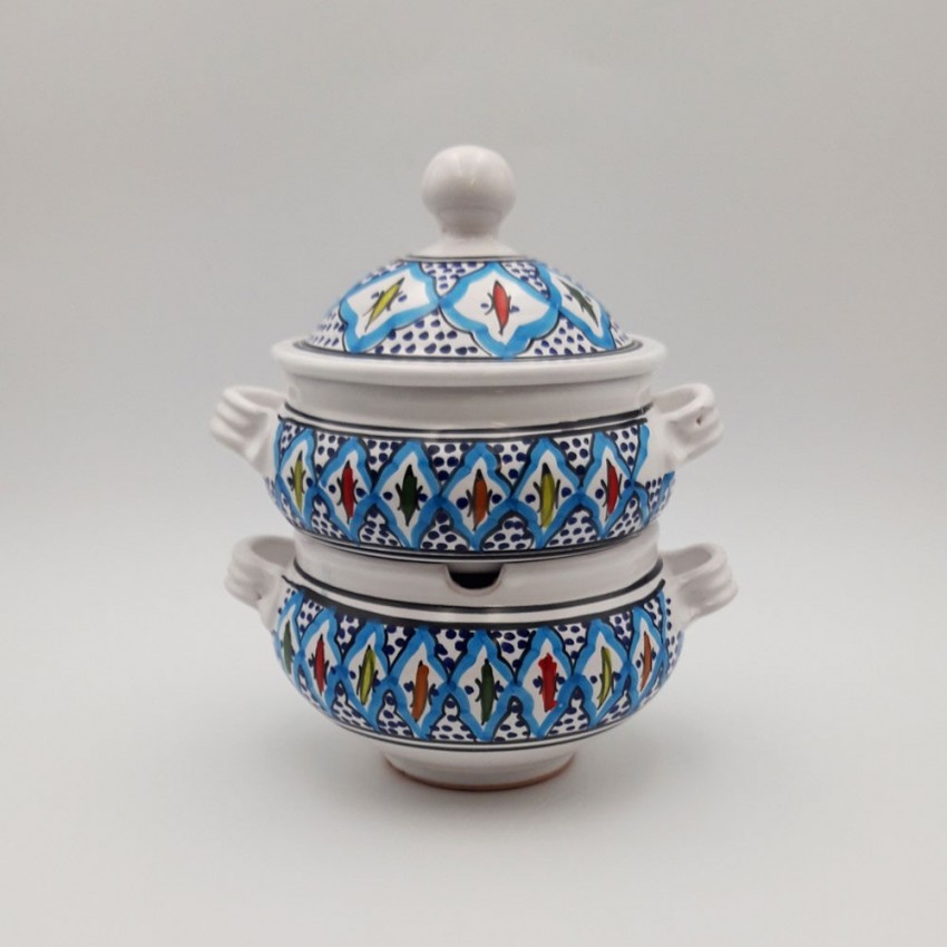 Couscoussier Bakir turquoise - Petit modèle