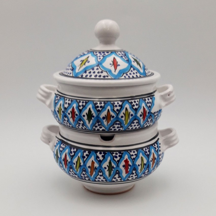 Couscoussier Bakir turquoise - Grand modèle