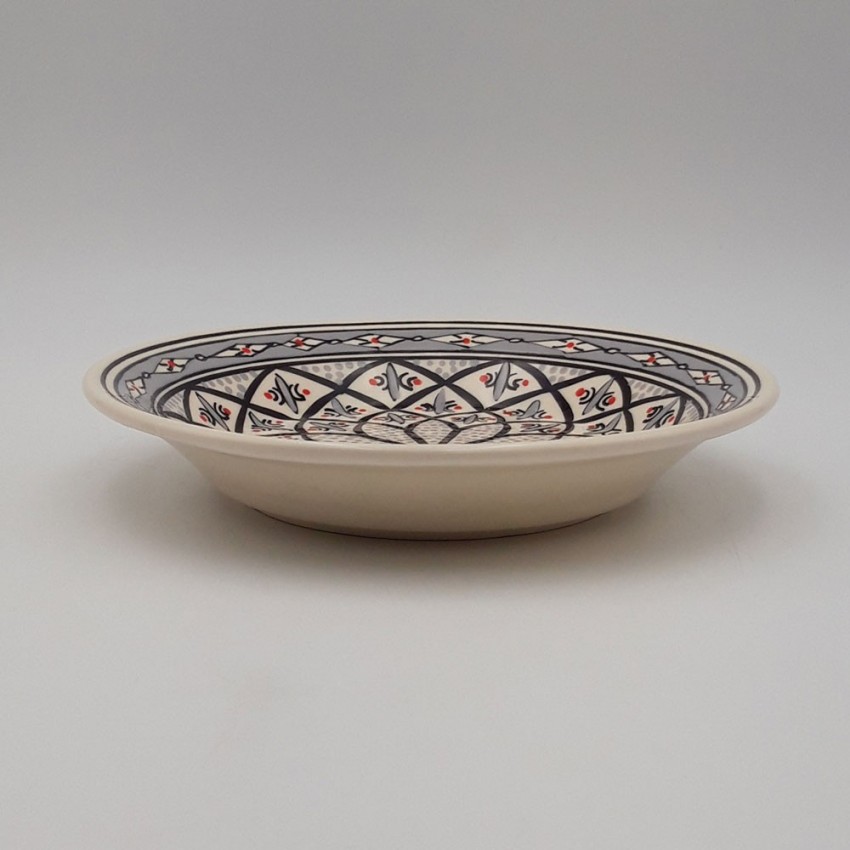 Assiette creuse Bakir gris - D 24 cm