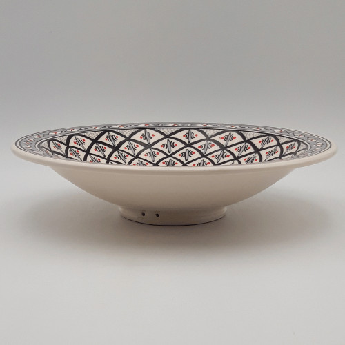 Plat Tebsi Bakir gris - D 37 cm