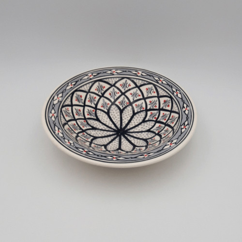 Assiette Tebsi Bakir gris - D 23 cm