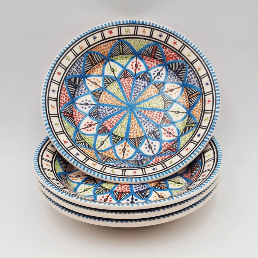 Lot de 4 assiettes creuses Bakir royal - D 24 cm