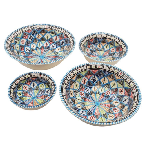 Lot de 4 saladiers Bakir royal