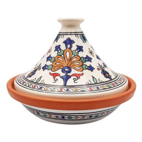 Tajine Warda terre cuite 27 cm | Cuisson traditionnelle