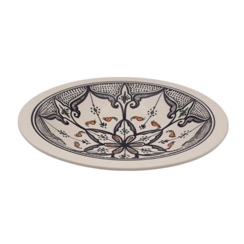 Plat Tebsi Marocain noir - D 37 cm