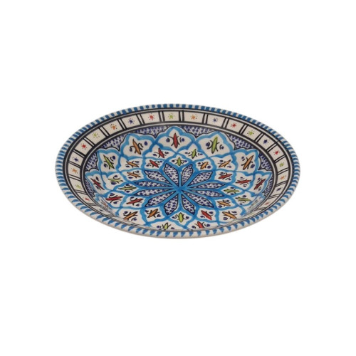 Assiette creuse Bakir turquoise - D 24 cm