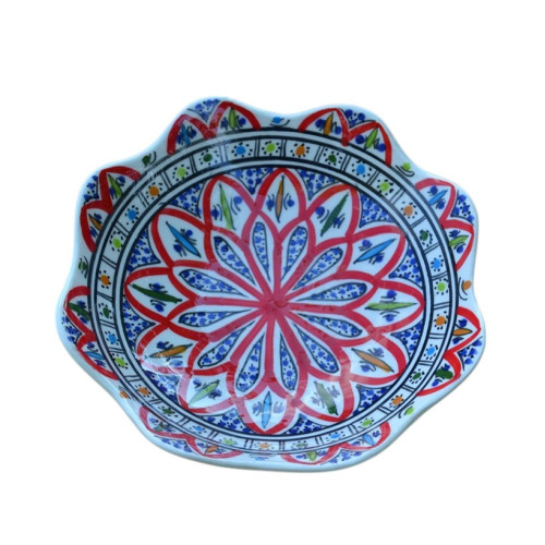 Jatte fleur  Bakir rouge D 24 cm