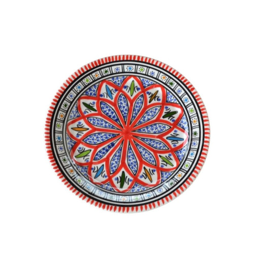 Assiette à entrée ou dessert Bakir rouge - D 20 cm