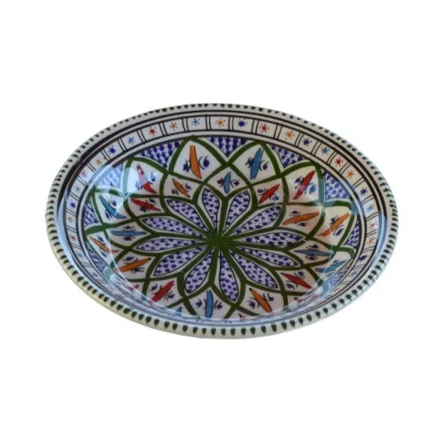 Assiette creuse Bakir vert - D 24 cm