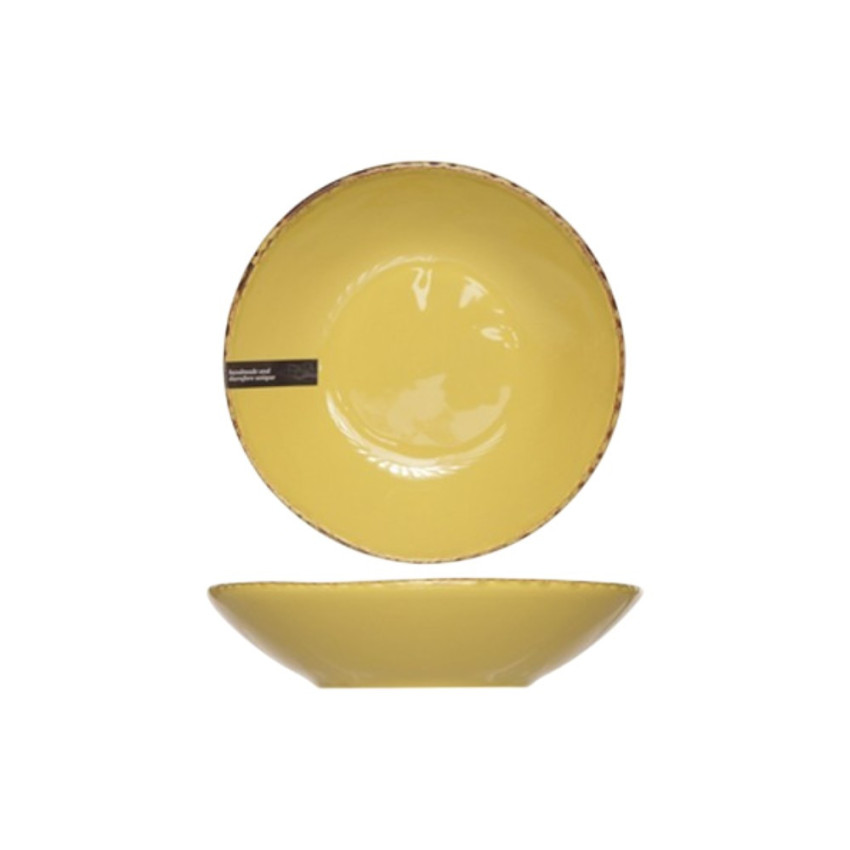 Assiette creuse Organic Line Vert olive - D 22.5 cm