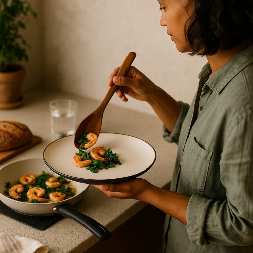 Assiette plate Finesse Vanilla - D28 cm