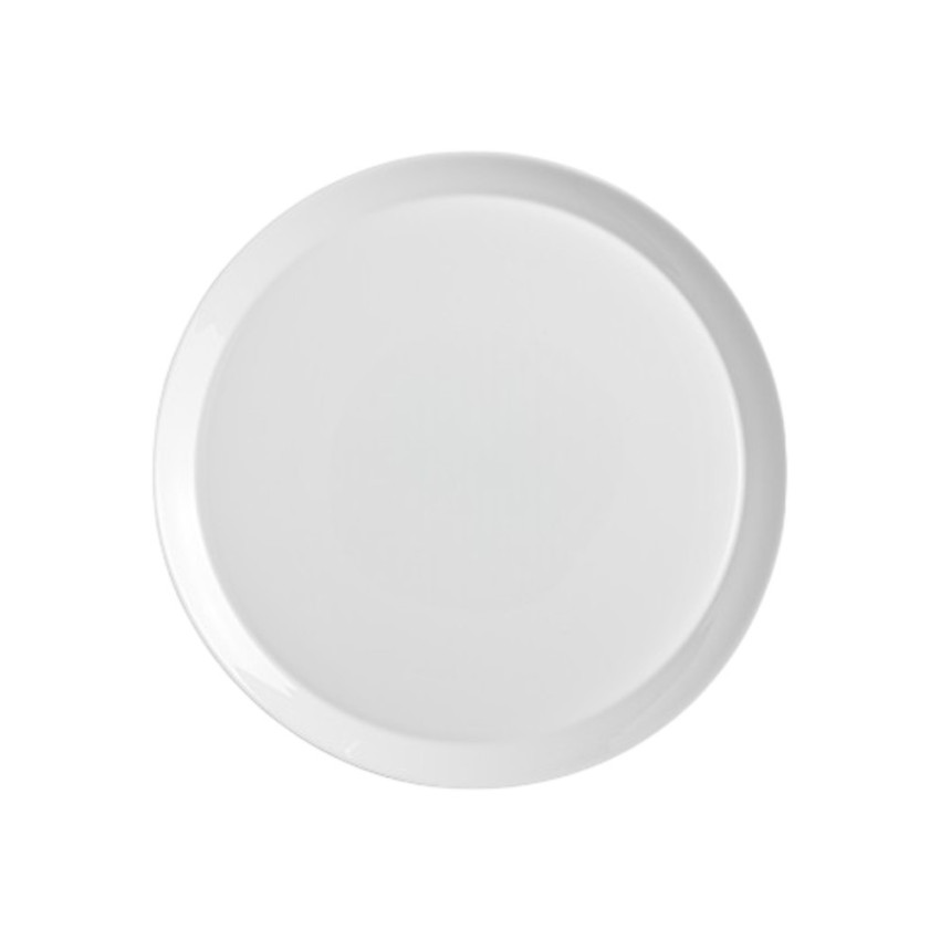 Assiette à pizza en opale blanche - D 33 cm