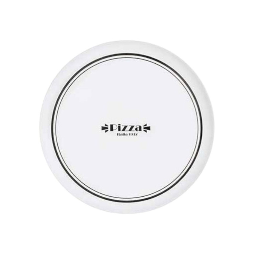 Assiette à pizza en opale blanche Bistro - D 33 cm