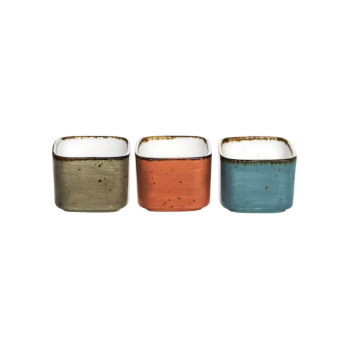 Lot de 3 petits bols carrés Brisbane - D 27cm