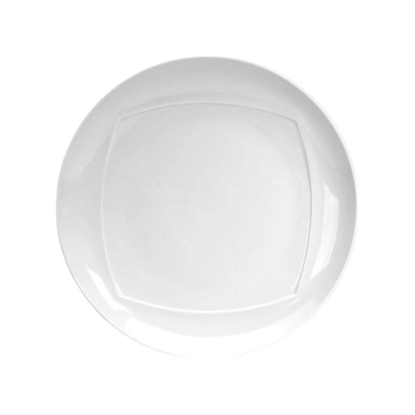 Assiette plate Spazio Blanc - D 28 cm
