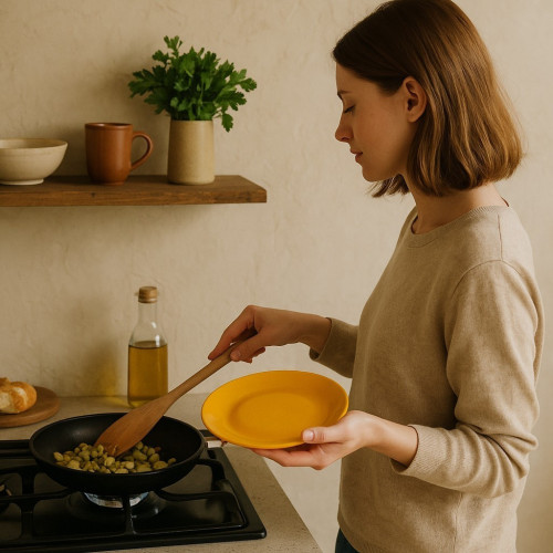 Lot de 6 assiettes creuses Tone Orange - D 22.5 cm