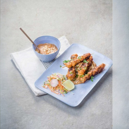 Assiette plate rectangle Sajet Bleu- D 29.8*20.3 cm