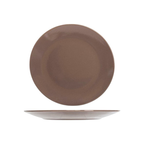 Assiette plate Serena Taupe - D 25 cm