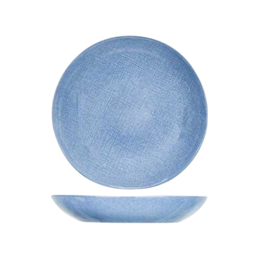 Assiette creuse Sajet bleu - D 24 cm